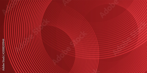 Minimal abstract design with layered circular line shapes in red tones. Suitable for banners, digital backgrounds, and contemporary graphic projects.
