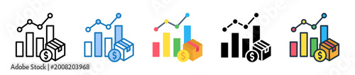 Fotografia Demand multiple style icons set design vector illustration.