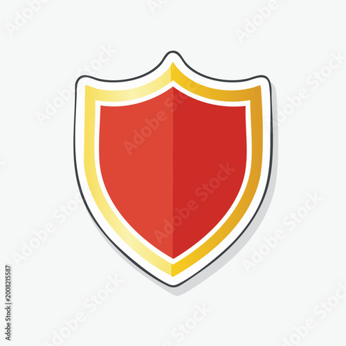 Red and gold shield icon Free Download Red and gold shield icon - GFXLoad