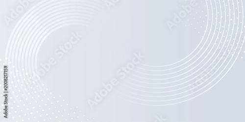 Fotografía abstract white gradient color background with curve and swirl lines