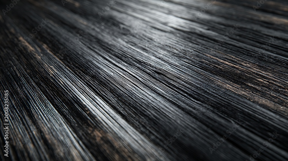 Fototapeta premium Abstract dark wooden planks surface background texture.