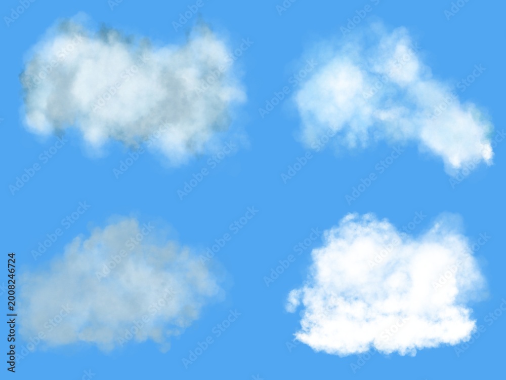 Obraz premium blue sky with set of clouds