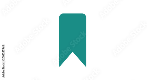 Green ribbon bookmark symbol icon. Free Download Green ribbon bookmark symbol icon. - GFXLoad