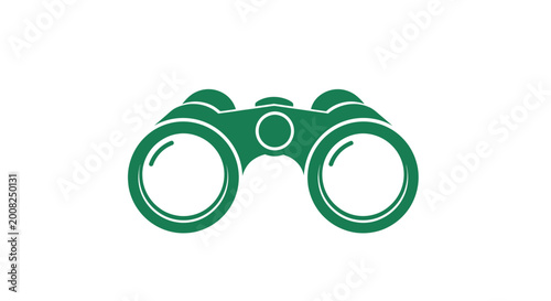 Foto Green Binoculars Outdoor Observation Device.