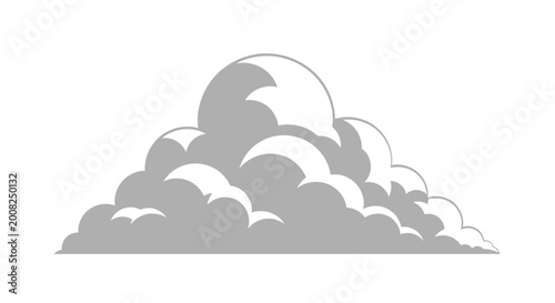 Fotografie Gray Cloud Formation in Sky.