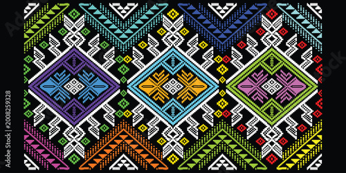 Photography laos pattern, seamless pattern, wall paper design, allure pattern