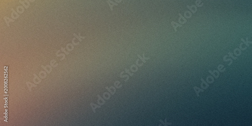 Foto Minimalist abstract background features smooth gradient shift from orange to teal with soft grainy texture and digital noise