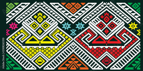Photos laos pattern, seamless pattern, wall paper design, allure pattern
