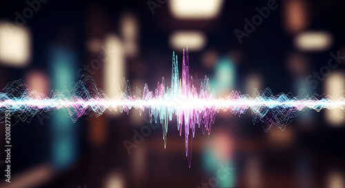 Sound wave technology digital audio signal.