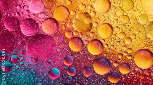 Water Drops Techno Abstract Background