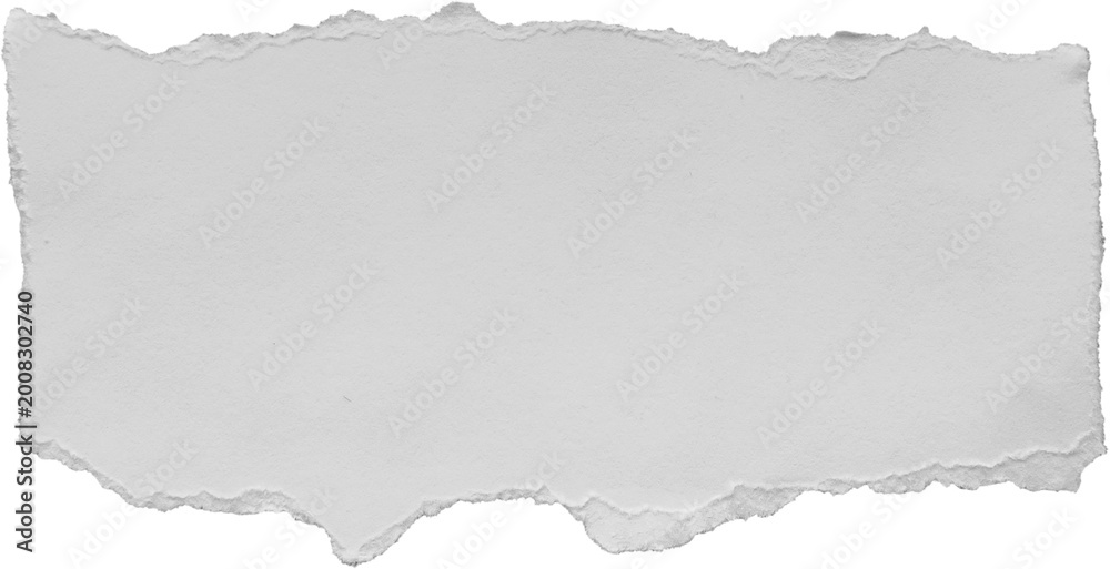 Obraz premium White ripped paper torn edges strips isolated on black background