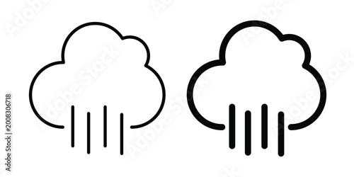 Obraz na plátne Steam icon Illustration vector set, glyph and line icons