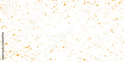 Schilderij op canvas Orange dust speckle texture background: warm abstract surface with scattered par