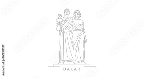 Monument De La Renaissance Africaine Dakar