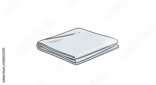 Quadro su tela Stack of white paper sheets.