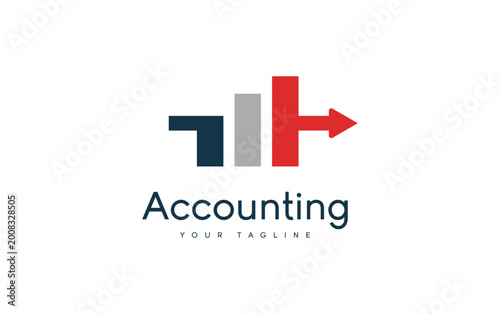 Free Download Abstract logo merges numbers with an arrow. Modern design signals growth in financial services. Professional look appeals to accounting firms. Clean lines suggest clarity and trust - GFXLoad