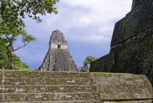 Fotografie Temple I or Temple of the Grand Jaguar at the Mayan ruins of Tikal, El Peten, Guatemala