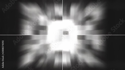 Abstract light effect with radial blur.