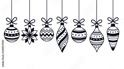 Christmas Ornaments Holiday Vector Illustration