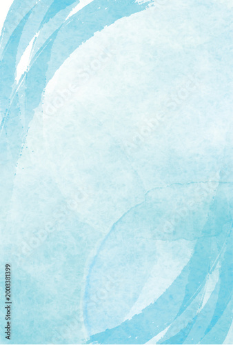 Soft light blue watercolor texture artistic background
