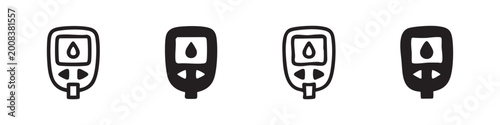 Blood Glucose Meter Diabetic Glucometer Icons Set Free Download Blood Glucose Meter Diabetic Glucometer Icons Set - GFXLoad