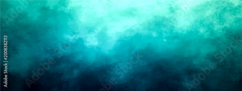 Foto Vector Turquoise and blue abstract textured artistic background with gradients and flowing smoke-like patterns