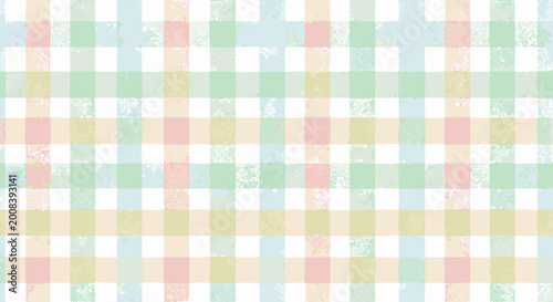 Canvas Print Colorful Pastel Plaid Pattern Background.
