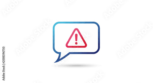 Warning Sign Speech Bubble Icon. Free Download Warning Sign Speech Bubble Icon. - GFXLoad
