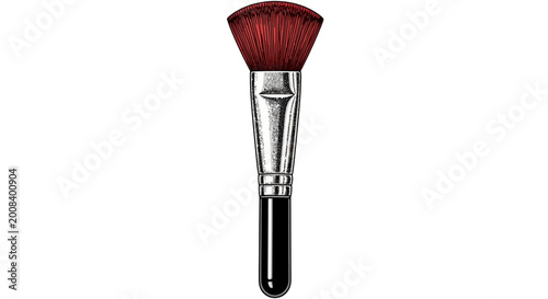 Photos makeup brush vector illustration