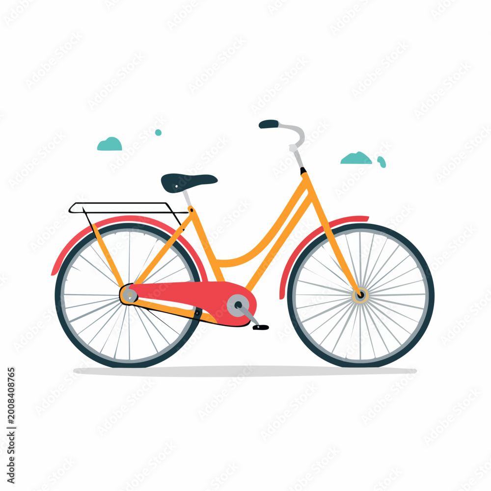 Fototapeta premium Retro Bicycle Illustration