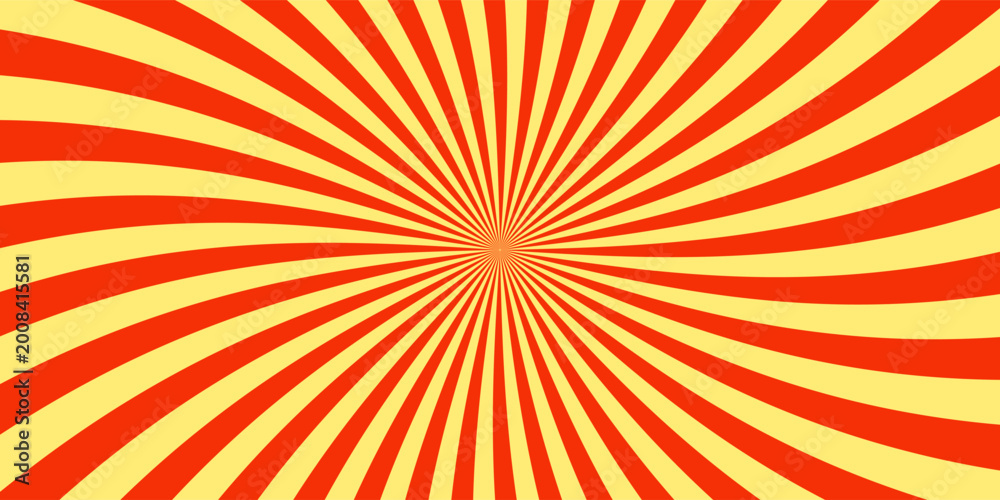 Fototapeta premium Autumn color sun rays background. Abstract orange sun rays design wallpaper.