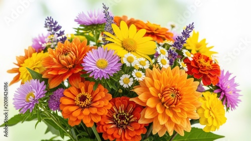vibrant mixed flower bouquet in soft natural light for fresh spring decor