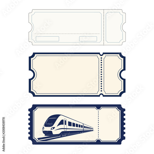 Train Ticket Elements Collection