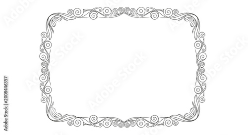 Valokuva Intricate Metallic Ornate Square Frame.