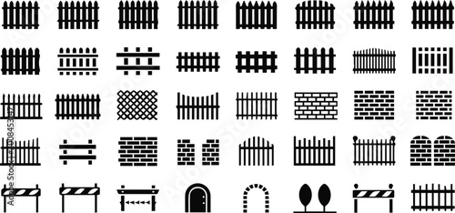 Gate icons for entryways and arched entrances