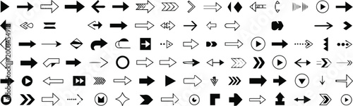 Photos Navigation arrow icons for user interface controls