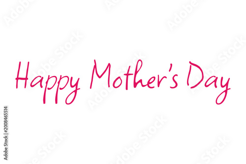 Happy Mother's Day - 母の日を祝うシンプルなロゴマーク、Happy Mother's Day
