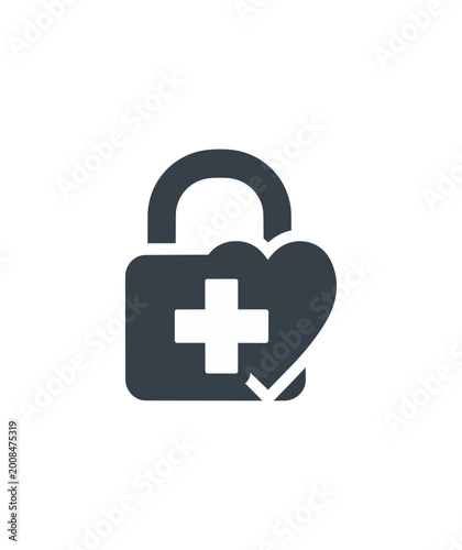 Health security icon concept