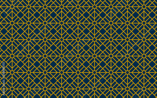 Elegant Geometric Grid Pattern with Infinite Repeat