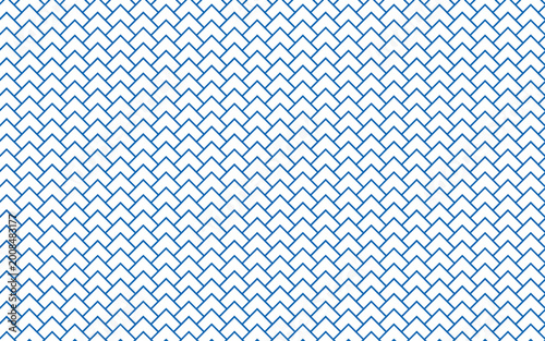 Elegant Blue Chevron Pattern with Continuous Geometric Texture