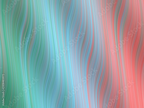 Fotografija Wavy lines ripple in soft blues and pinks