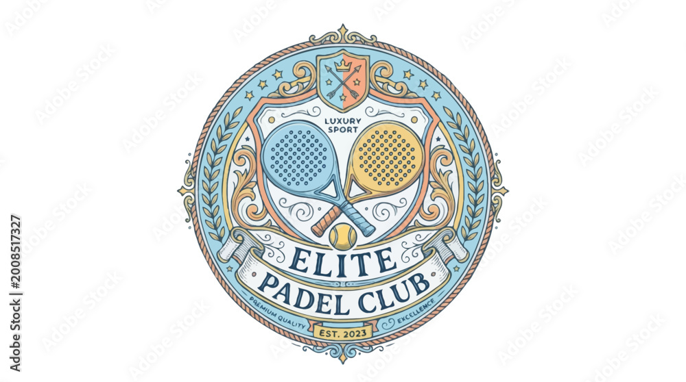 Obraz premium Elite Padel Club Vintage Premium Sport Tee