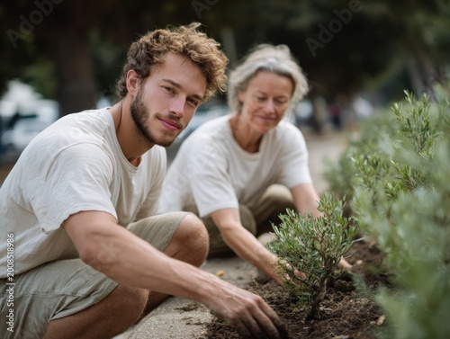 Joyful People Smiling and Laughing in Nature During Vacation