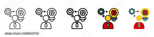 Foto Think Icon Collection With Different Styles And Colors