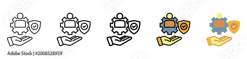 Foto Ensure Icon Collection With Different Styles And Colors