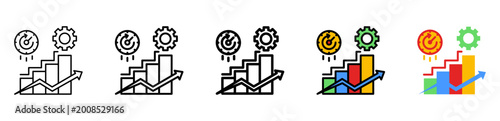 Photos Measure Icon Collection With Different Styles And Colors