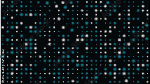 Teal Dotted Halftone Tech Background - Cyber Digital Data Vector for Coding and Network Design