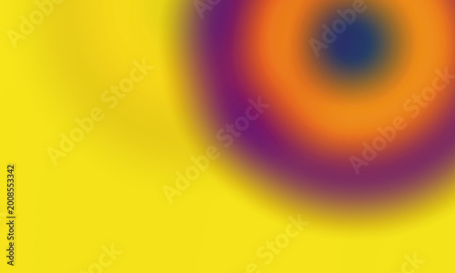Abstract gradient background with colorful concentric circles, blurred effect