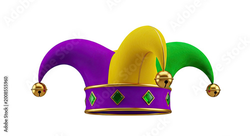 Jester Hat with Bells and Jewels