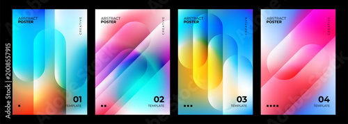 Foto Set of Abstract Posters
